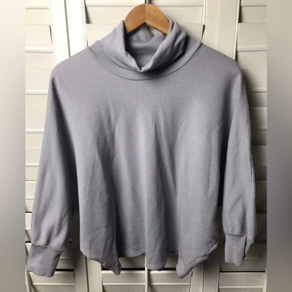 STATESIDE MADE IN THE STATES GRAY FUNNEL NECK PULLOVERTOP SIZE MEDIUM PREOWNED